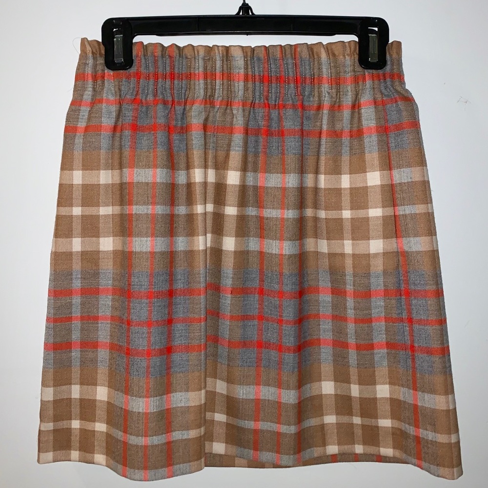 Wool Plaid J. Crew Sidewalk Skirt